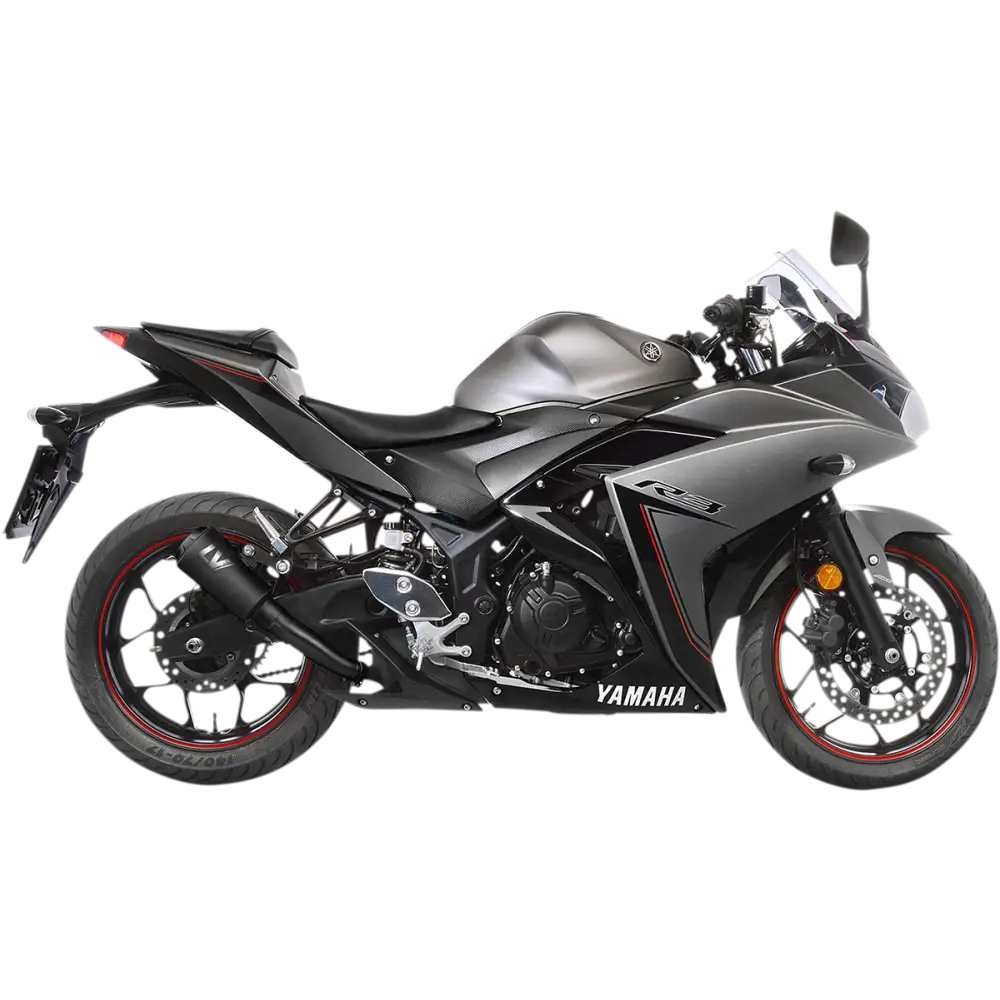 LEOVINCE LV-10 Slip-On Muffler - Full Black 15212FBU - E X Haust Group