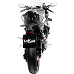 LEOVINCE LV-10 Slip-On Muffler - Matte - Stainless Steel 15265U - E X Haust Group