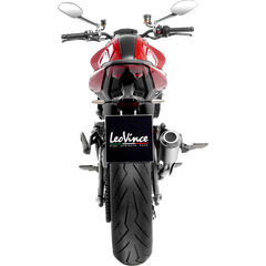 LEOVINCE LV-10 Slip-On Muffler - Silver 15256 - E X Haust Group