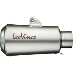 LEOVINCE LV-10 Slip-On Muffler - Stainless Steel 15226 - E X Haust Group