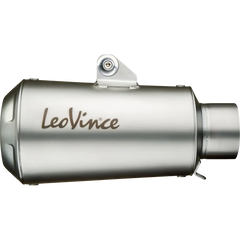 LEOVINCE LV-10 Slip-On Muffler - Stainless Steel 15245 - E X Haust Group