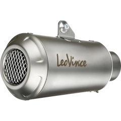 LEOVINCE LV-10 Slip-On Muffler - Stainless Steel 15245 - E X Haust Group