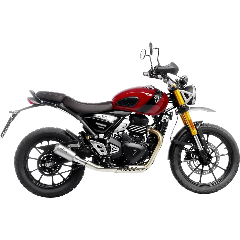 LEOVINCE LV-10 Slip-On Muffler - Stainless Steel - Scrambler/Speed 400 15268U