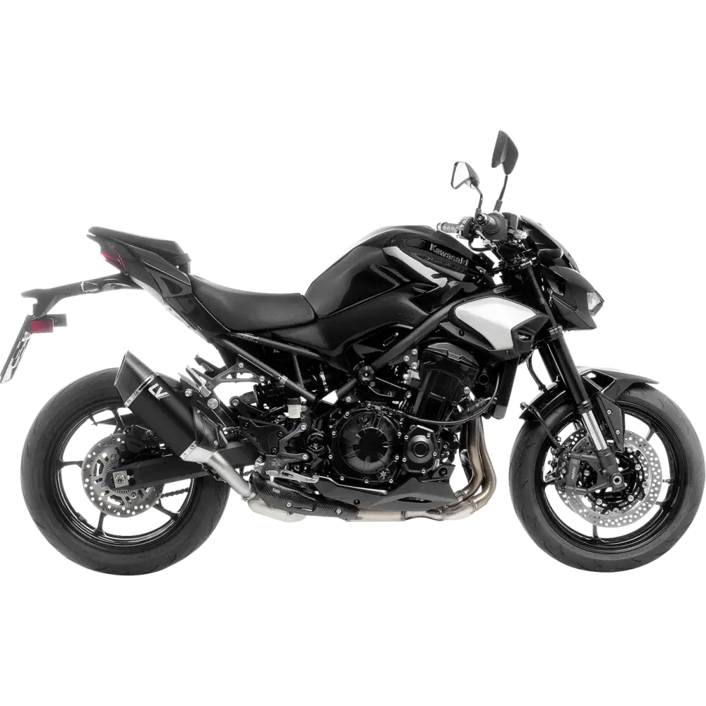 Leovince LV-14 R Slip-On Muffler Black Edition for Kawasaki Z 900 - Part 15605BU
