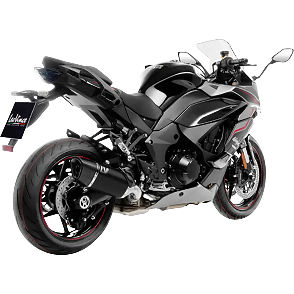 LEOVINCE LV-14 R Slip-On Muffler - Black - Ninja 1000 SX 15602BU