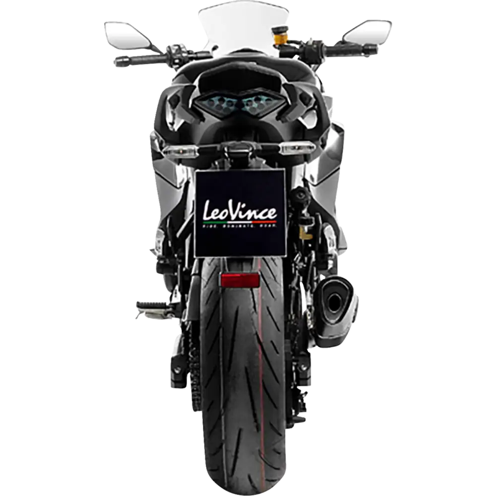LEOVINCE LV-14 R Slip-On Muffler - Black - Ninja 1000 SX 15602BU