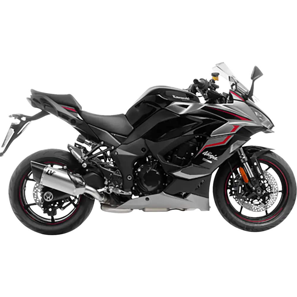 LEOVINCE LV-14 R Slip-On Muffler - Stainless Steel - Ninja 1000 SX 15602U