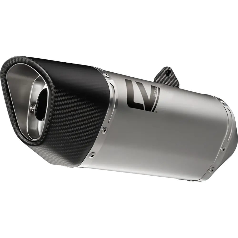 LEOVINCE LV-14 R Slip-On Muffler - Stainless Steel - Z/Ninja 400/500 15607U