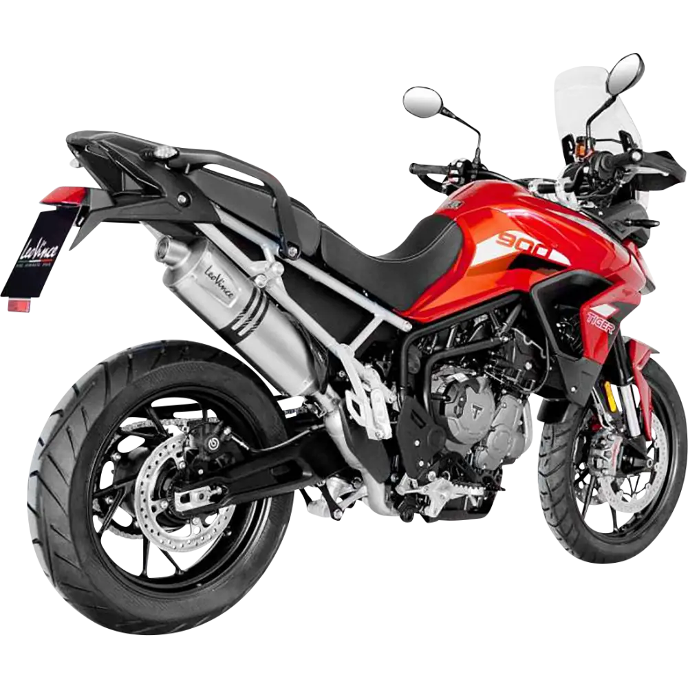 LEOVINCE LV One EVO Slip-On Muffler - Stainless Steel - Tiger 900 14352EU - E X Haust Group