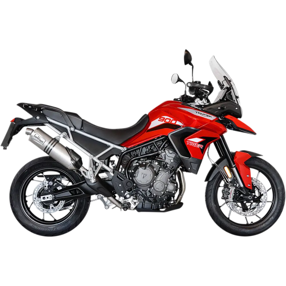 LEOVINCE LV One EVO Slip-On Muffler - Stainless Steel - Tiger 900 14352EU - E X Haust Group