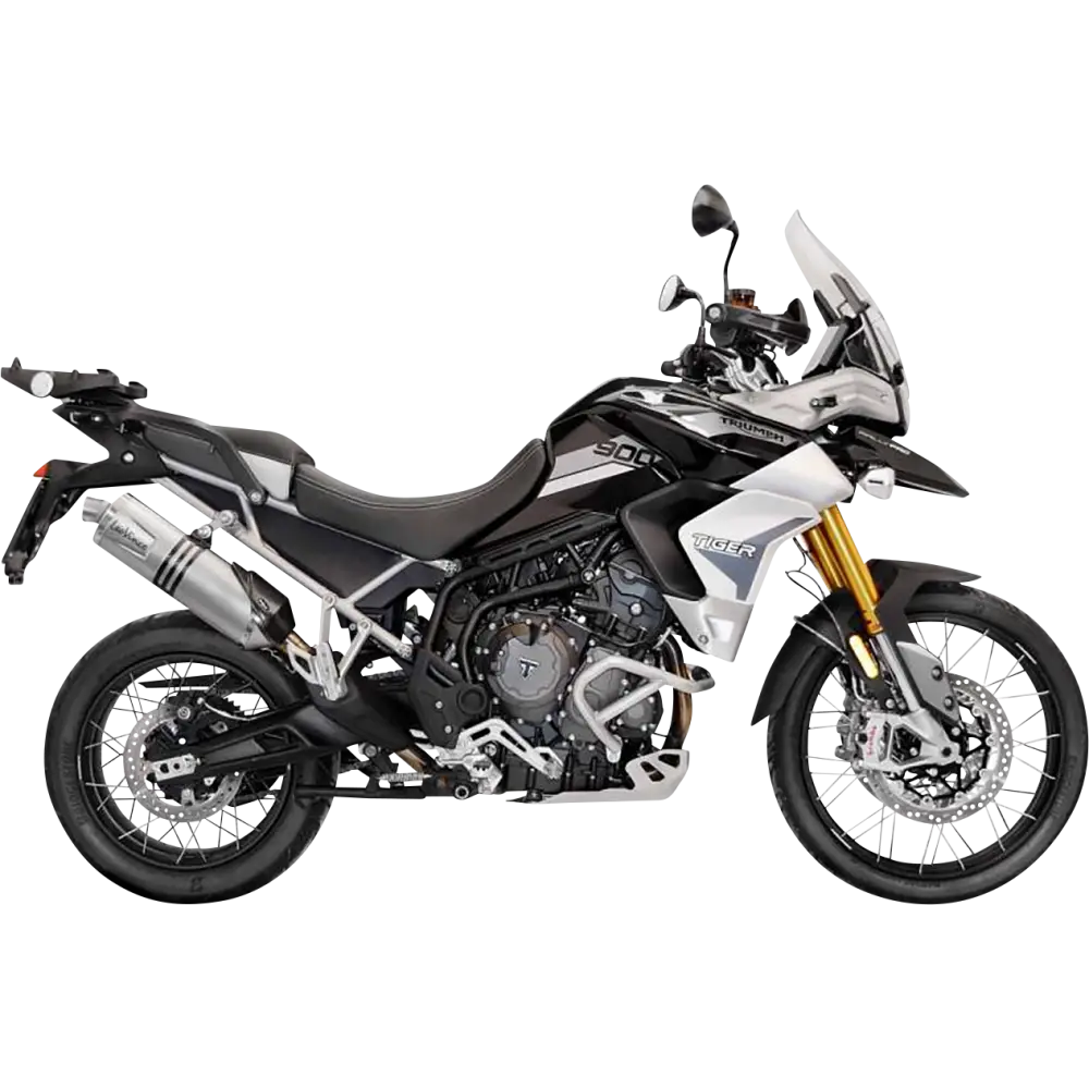 LEOVINCE LV One EVO Slip-On Muffler - Stainless Steel - Tiger 900 14352EU - E X Haust Group