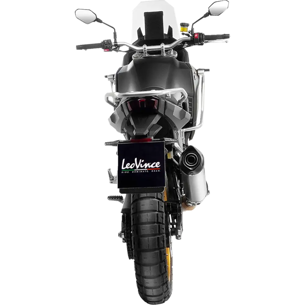 LEOVINCE LV One Slip-On Muffler - Stainless Steel 14451EU - E X Haust Group