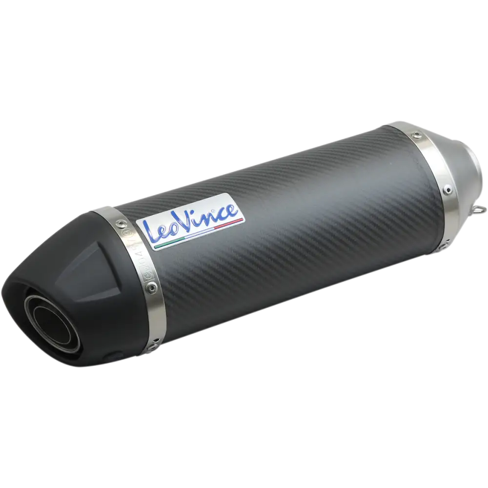 LEOVINCE Muffler - Carbon Fiber - LV One - 54x300mm 308411471R - E X Haust Group
