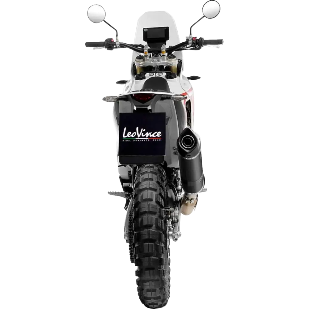 LEOVINCE Slip-On Muffler - Black Stainless Steel 14449EBU