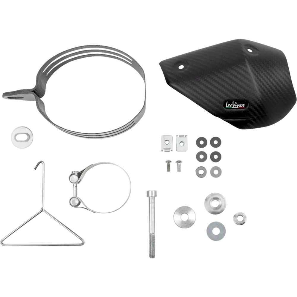LEOVINCE Slip-On Muffler - Black Stainless Steel 14449EBU