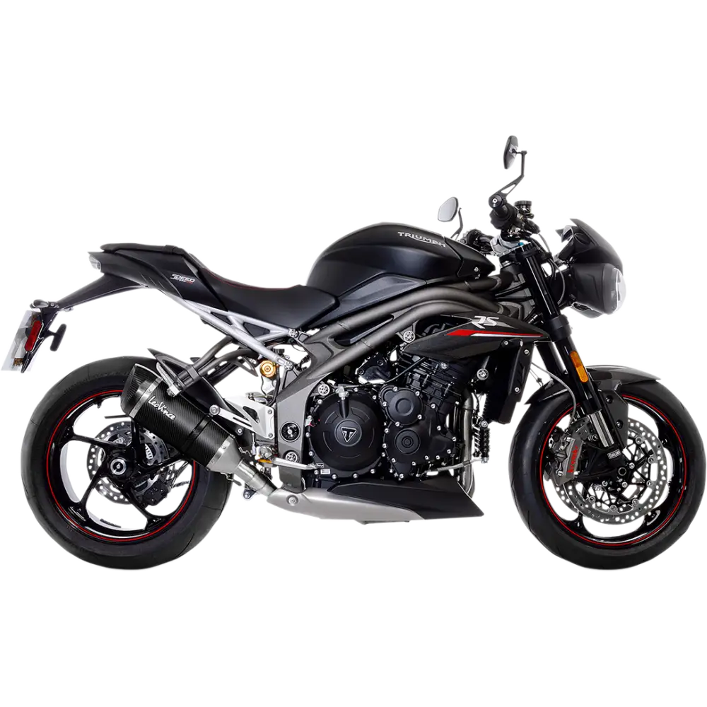 LEOVINCE Speed Triple 1050 Carbon Fiber Factory S Muffler 14280S - E X Haust Group