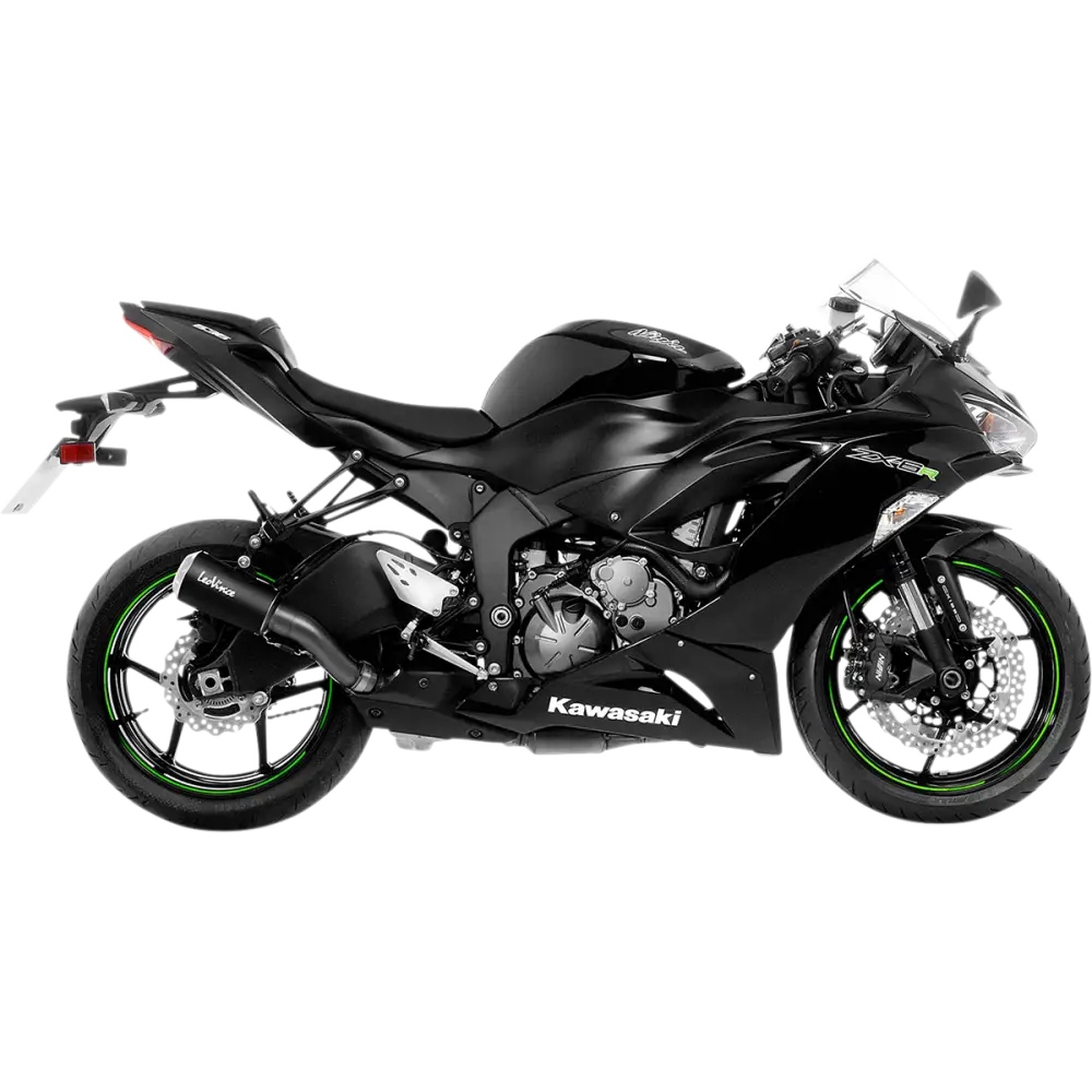 LEOVINCE ZX-6R Black LV-10 Muffler 15233BU - E X Haust Group