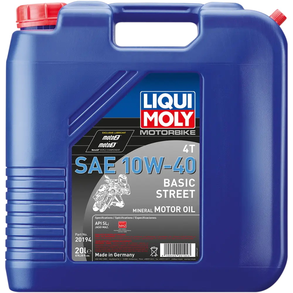 LIQUI MOLY Basic Street 4T Oil - 10W-40 - 20 Liters 20194