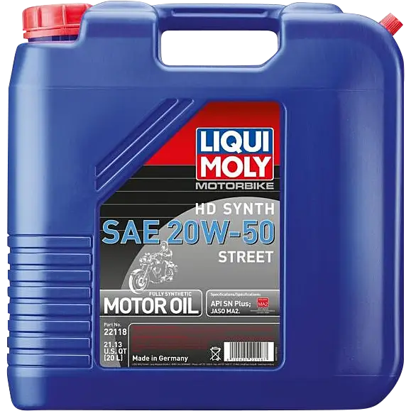 LIQUI MOLY H-D? Synthetic 4T Street Oil - 20W-50 - 20 Liter 22118