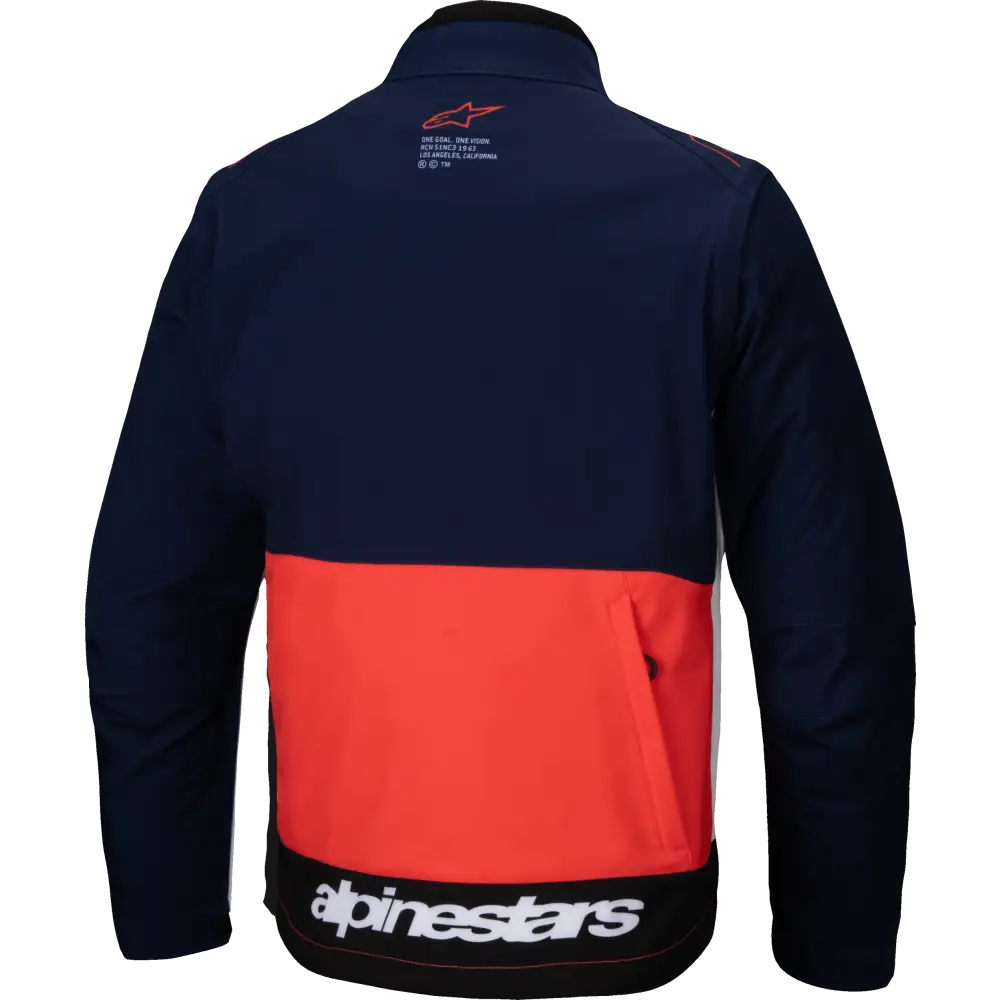 Lite Dura Softshell Jacket Navy/Hot Orange/White Lg