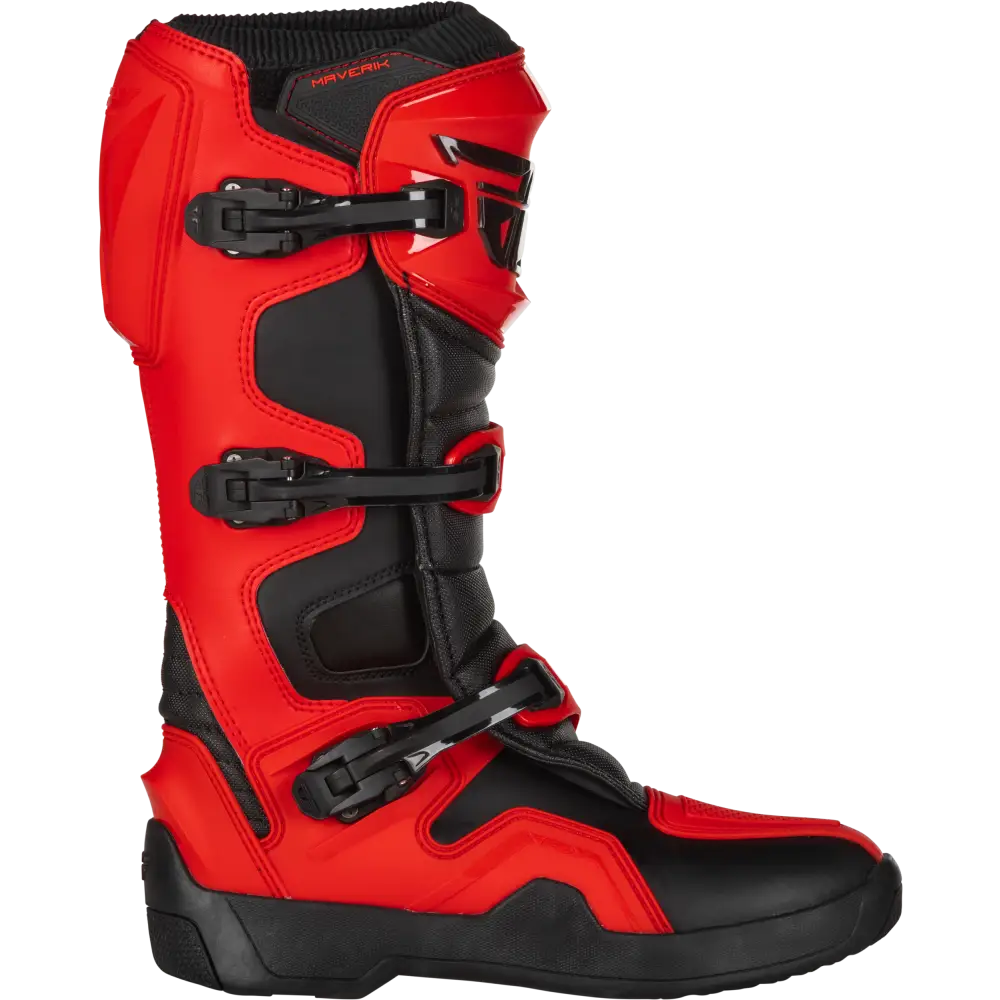 Maverik Boots Red/Black Sz 14