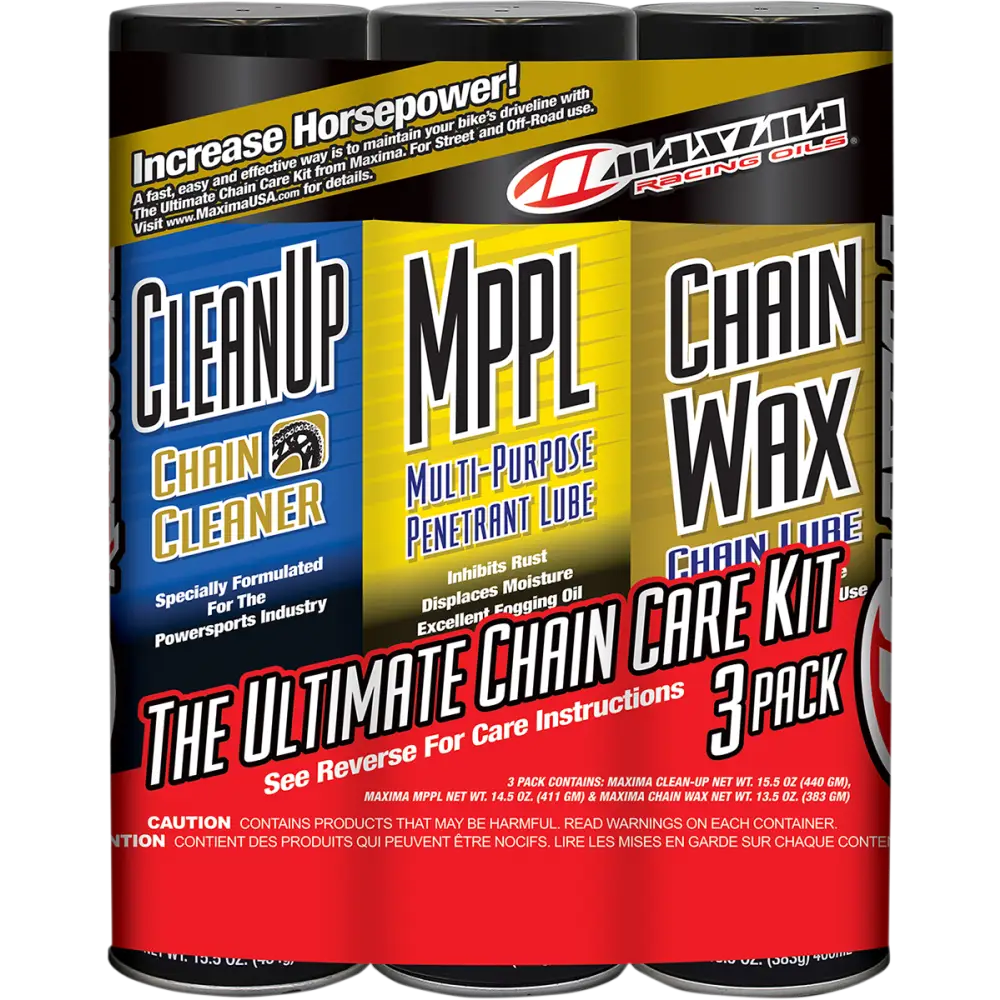 MAXIMA RACING OIL Chain Wax/Care Kit - Aerosol 70-749203