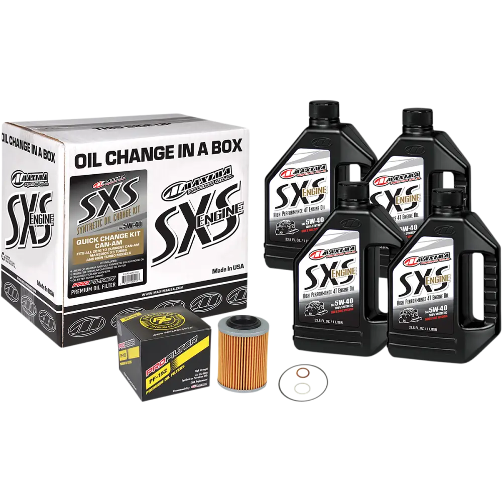 MAXIMA RACING OIL SXS Synthetic Oil Change Kit - Can-Am - 5W-40 90-469013-CA