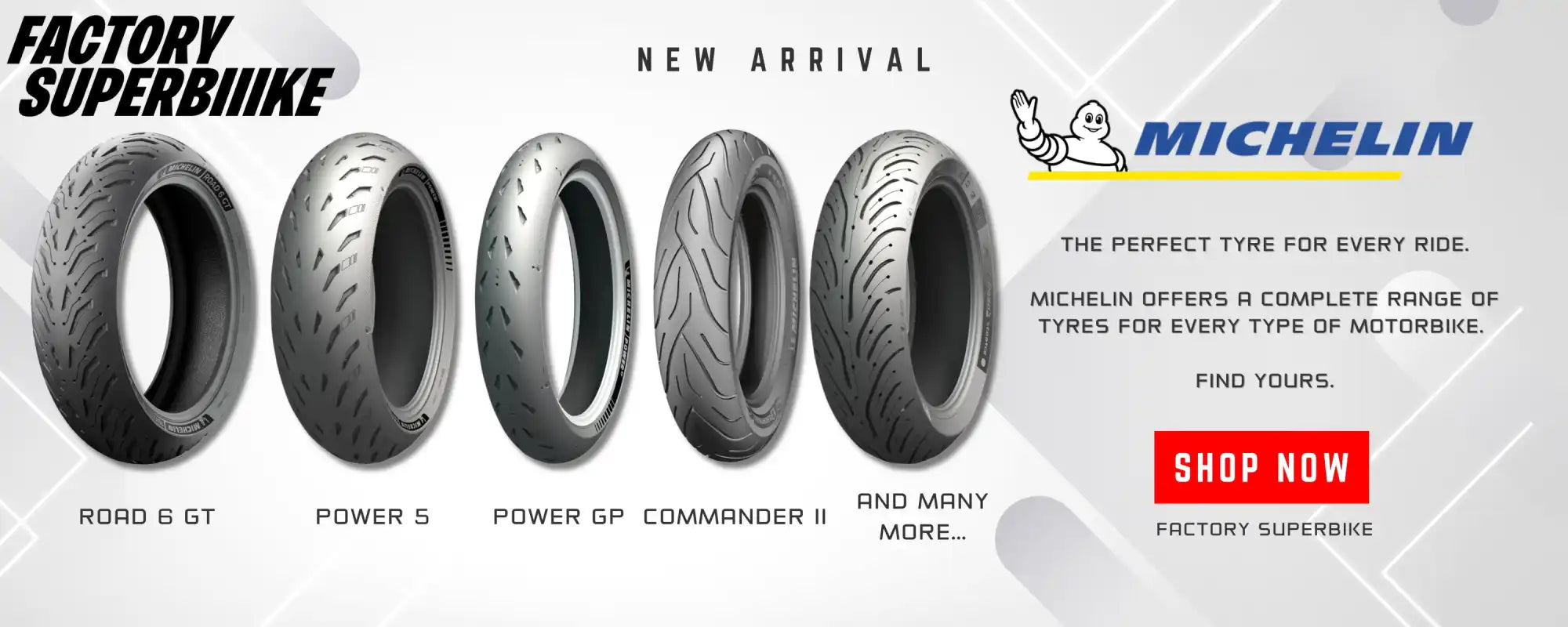 Michelin motorcycle tires.