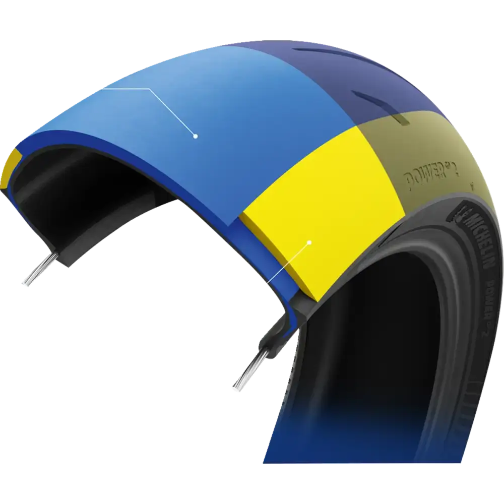 MICHELIN Tire - Power GP2 - Rear - 180/55ZR17 - (73W) 48652