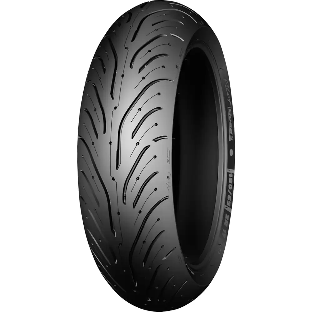 MICHELIN Tire - Pilot Road 4 - Rear - 180/55ZR17 - (73W) 75390 - Tire Street Radial Rear