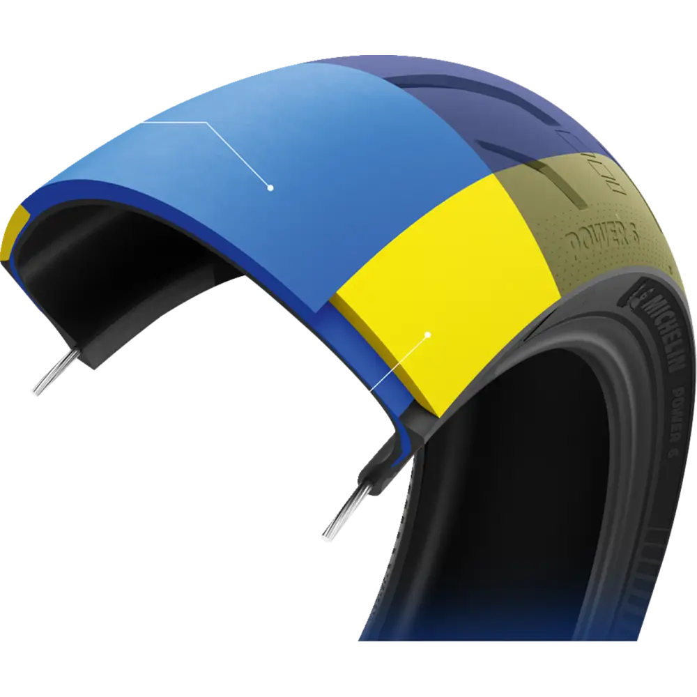 MICHELIN Tire - Power 6 - Front - 110/70ZR17 - (54W) 98281 - Tire Street Radial Front