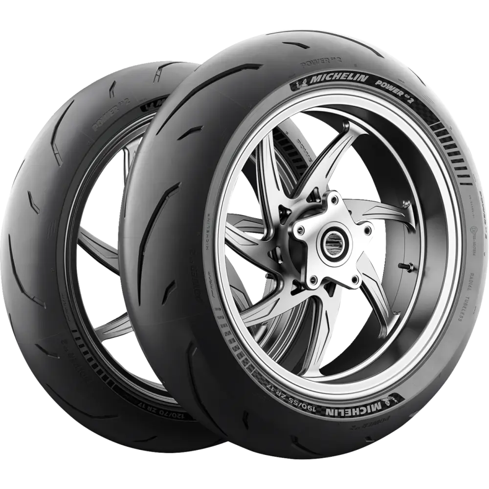 MICHELIN Tire - Power GP2 - Rear - 180/55ZR17 - (73W) 48652 - Tire Street Radial Rear