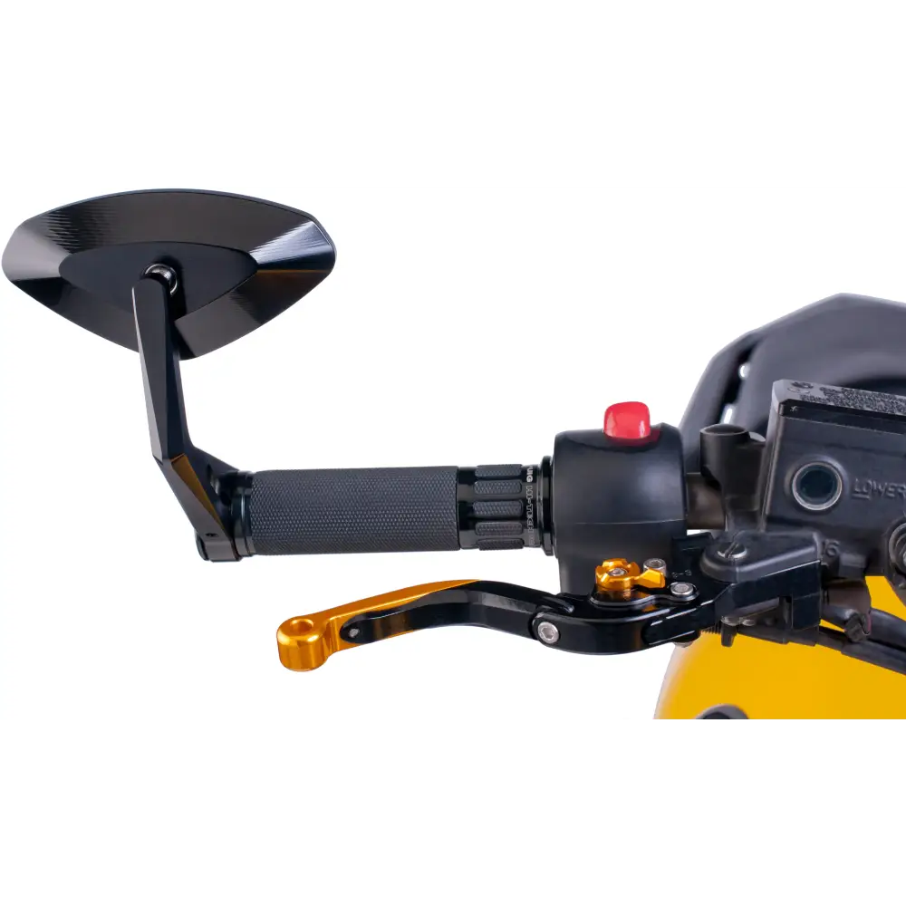 Mirror Hi Tech Bar End L/R Black