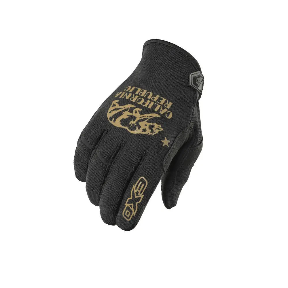 Moto Flex Gloves Golden State Gold/Black 3x - Motorcycle Gloves