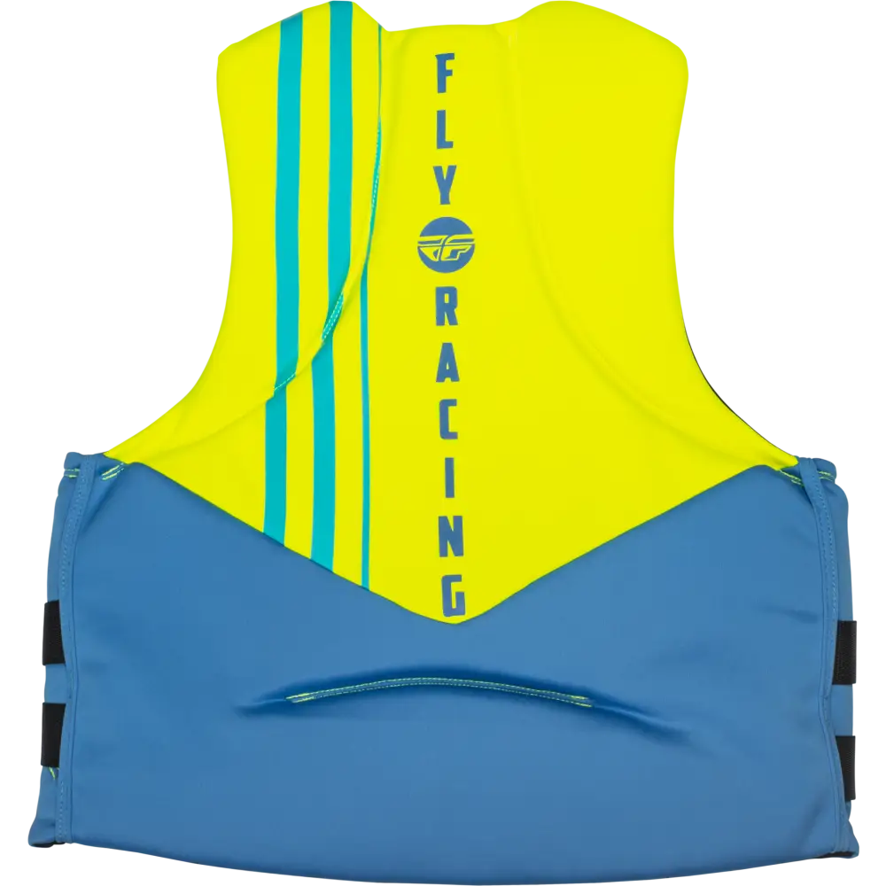 Neoprene Flotation Vest Blue/Hi Vis/Teal Xs