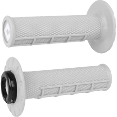 ODI Half Waffle v2.1 Lock-On Grips - ATV/MX - Pro Soft/White J33HWW-B