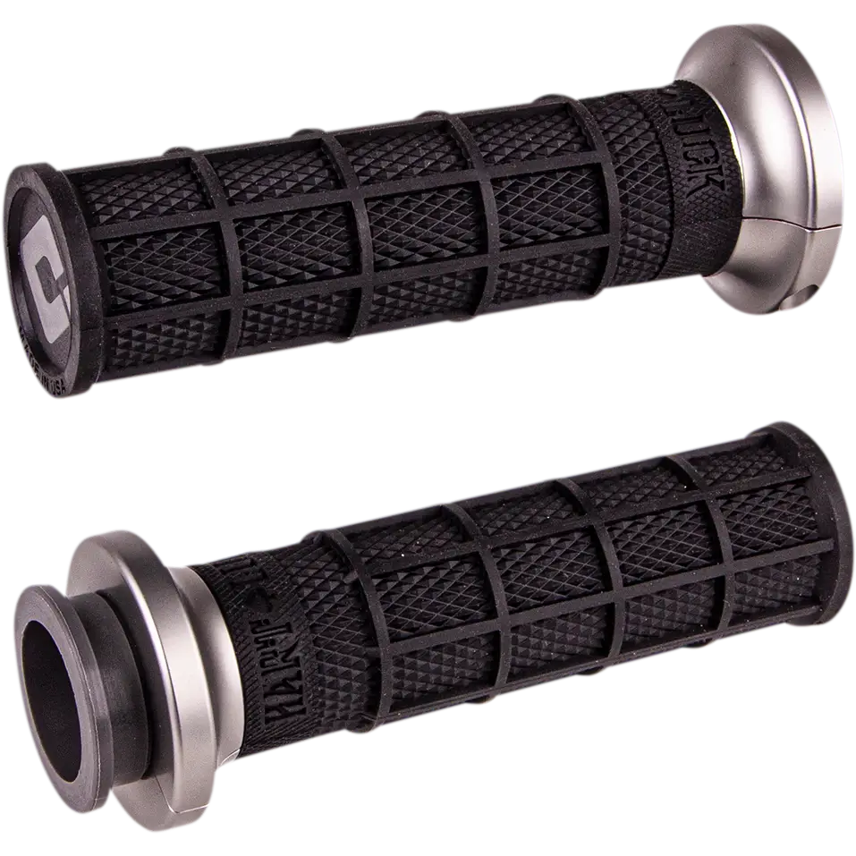ODI Hart-Luck Signature V-Twin Lock-On* Grips - Cable - Black/Gunmetal V31HCW-BH-H