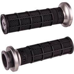 ODI Hart-Luck Signature V-Twin Lock-On* Grips - Cable - Black/Gunmetal V31HCW-BH-H