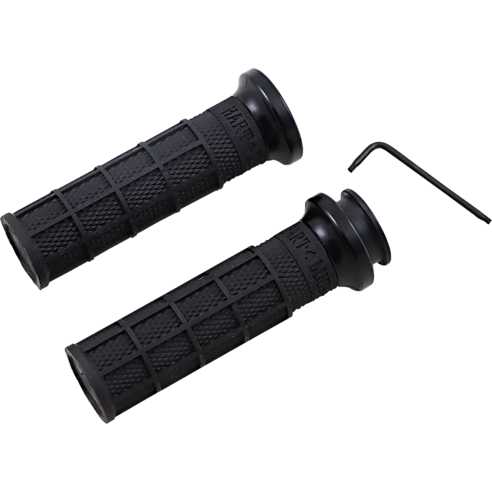 ODI Hart-Luck Signature V-Twin Lock-On* Grips for Indian - Black/Black V31ITW-BB-B
