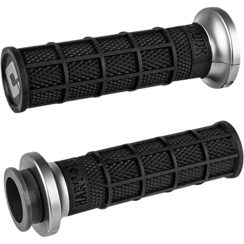 ODI Hart-Luck Signature V-Twin Lock-On* Grips - TBW - Black/Gunmetal V31HTW-BH-H