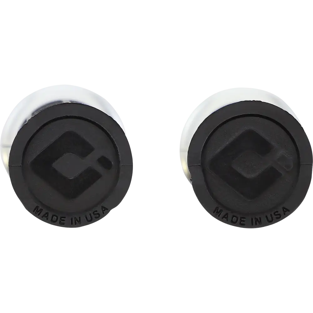 ODI Hart-Luck Signature V-Twin Lock-On* Grips - TBW - Black/Silver V31HTW-BB-S