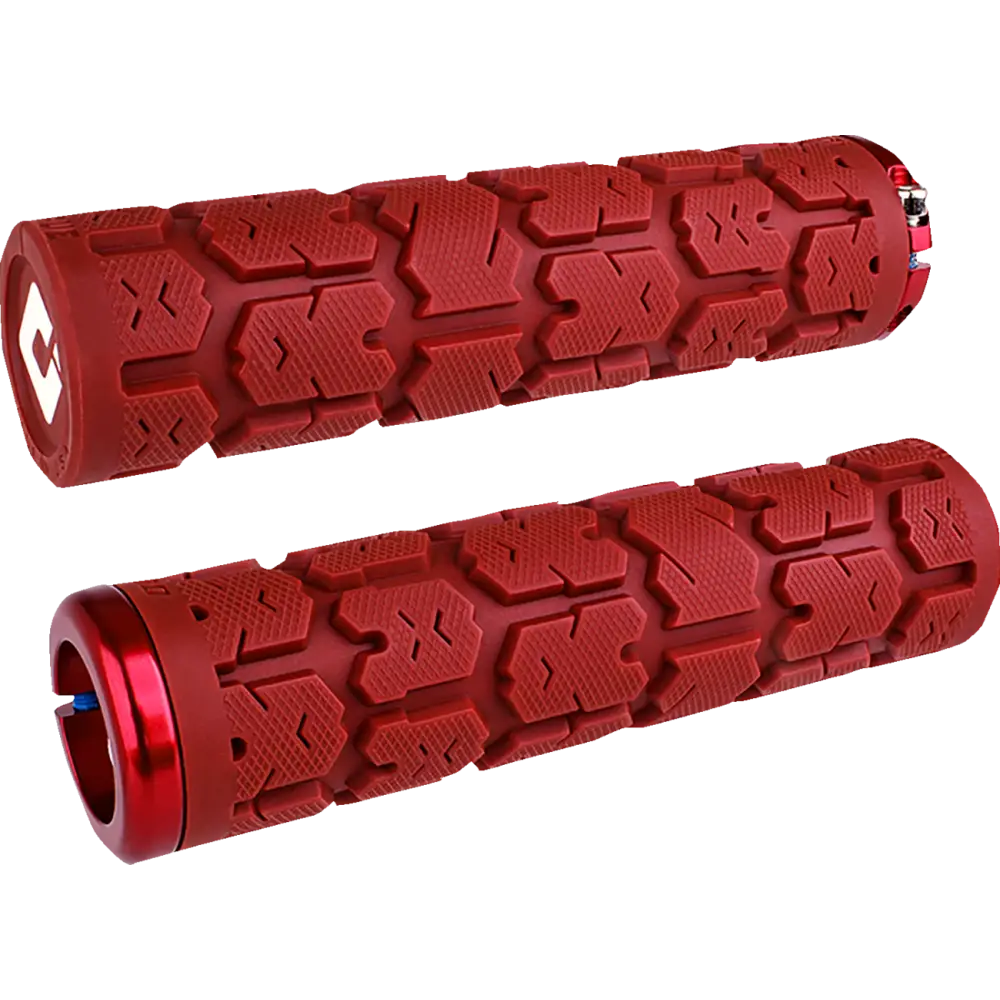 ODI Rogue 2.1 Lock-On Grips - PWC - Dark Red/Red L33RGDR-R