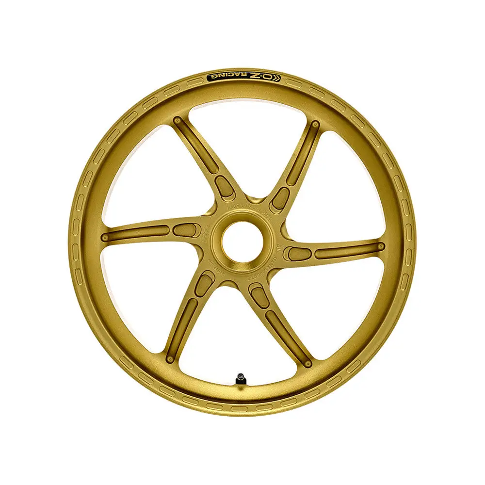 OZ GASS RS-A FORGED ALUMINUM REAR WHEEL: LARGE HUB DUCATI -17’’ x 6’’ - Matte Gold - wheels