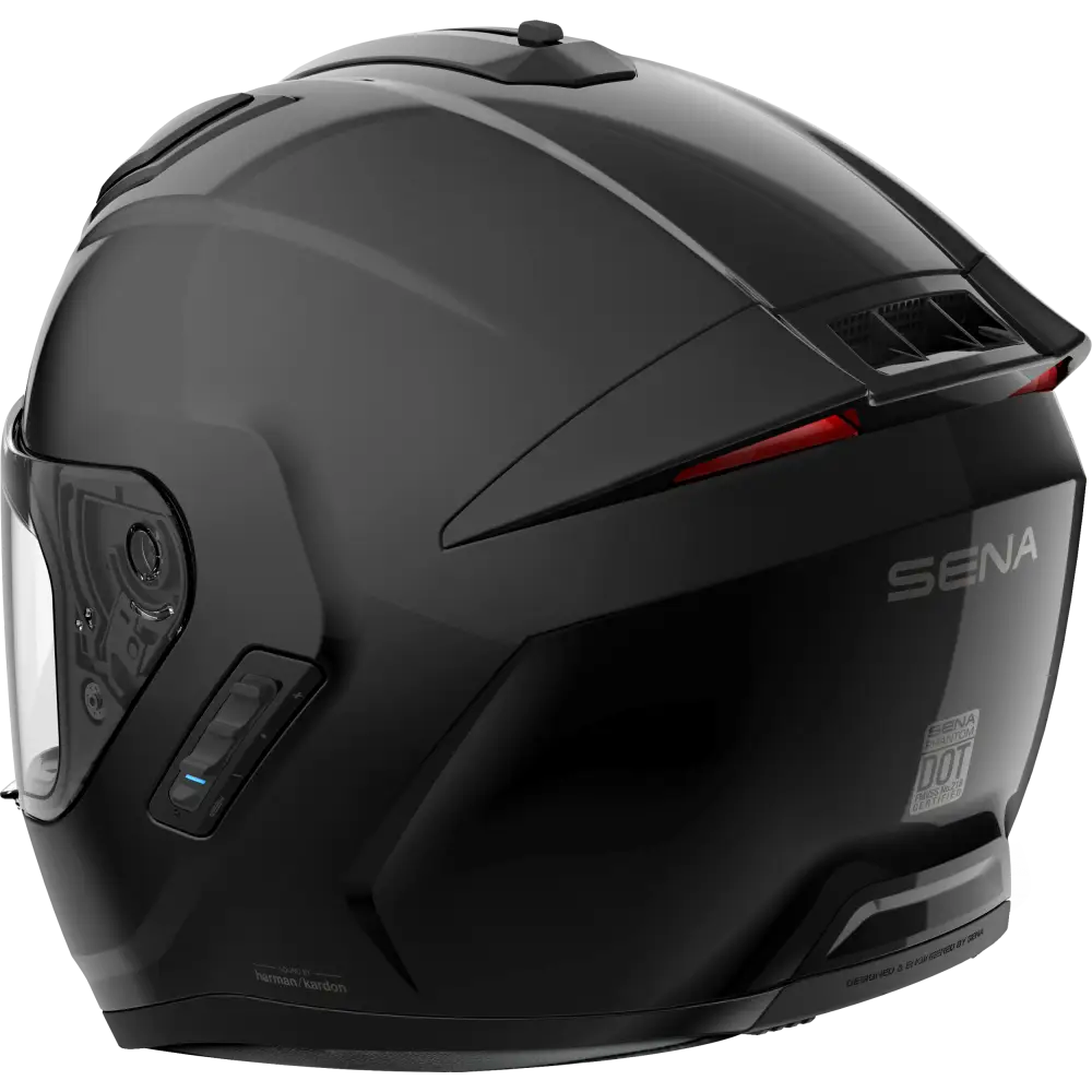 Phantom Ff Mesh Com Helmet Glossy Black Xl