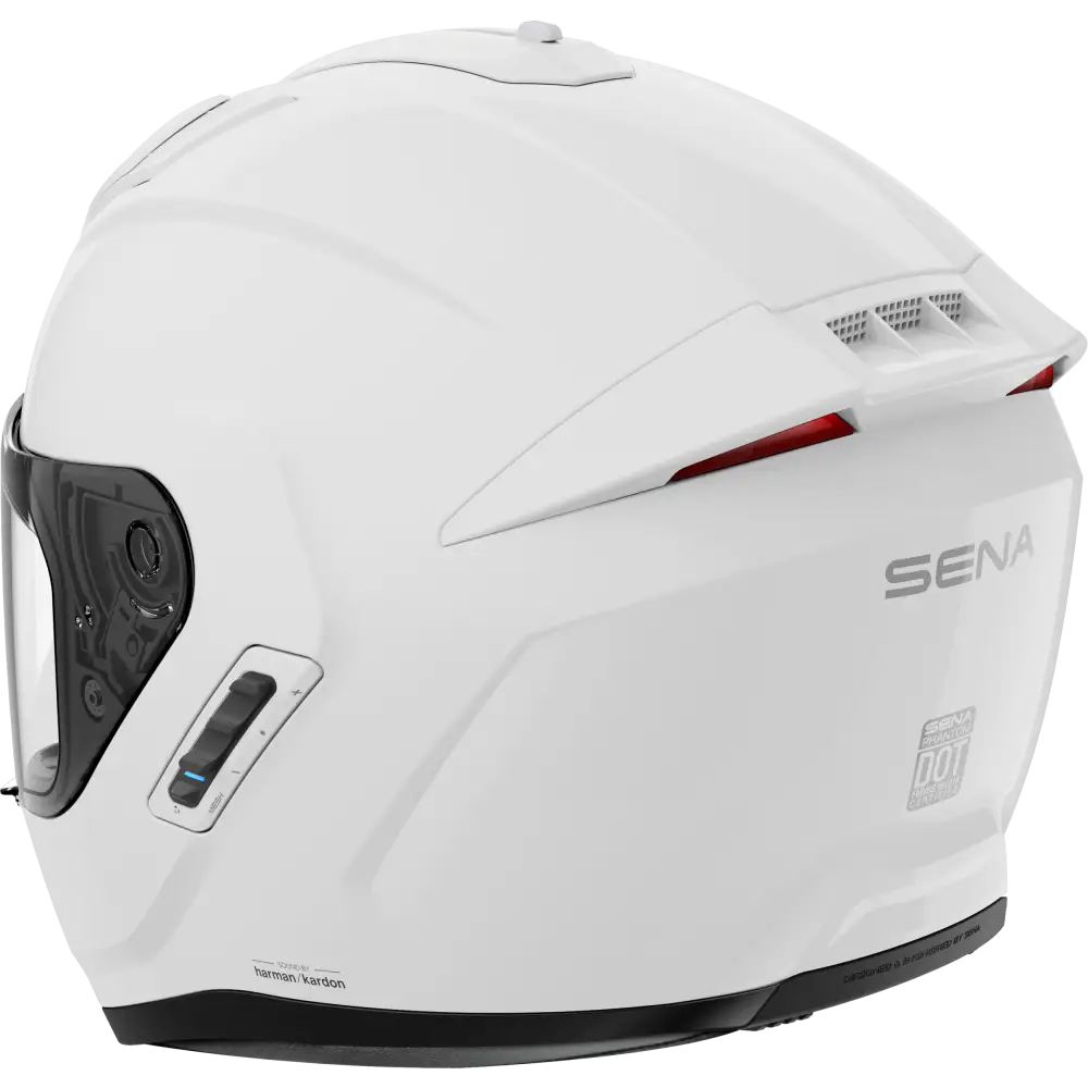 Phantom Ff Mesh Com Helmet Glossy White 2x