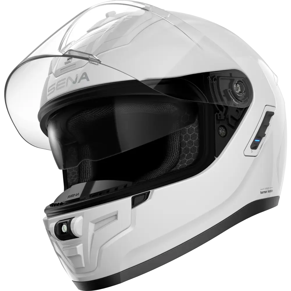 Phantom Ff Mesh Com Helmet Glossy White 2x