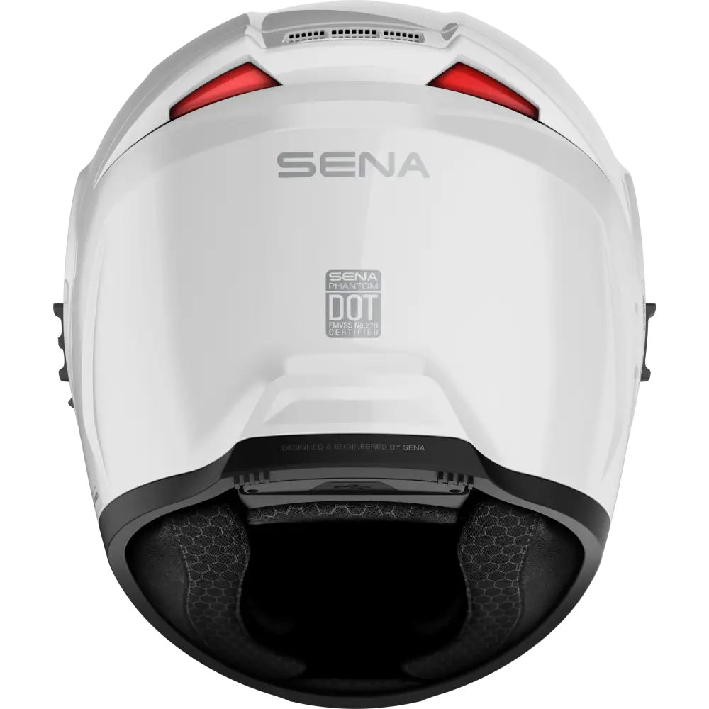 Phantom Ff Mesh Com Helmet Glossy White Lg