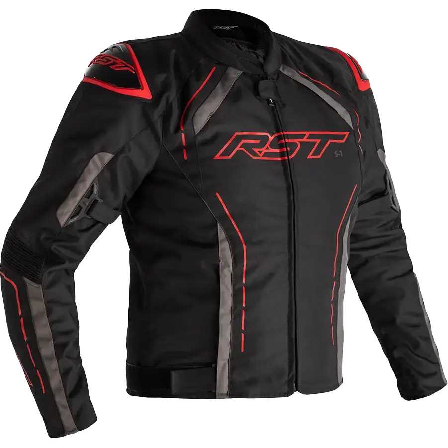 S1 Ce Jacket Black/Grey/Red Textile Sm