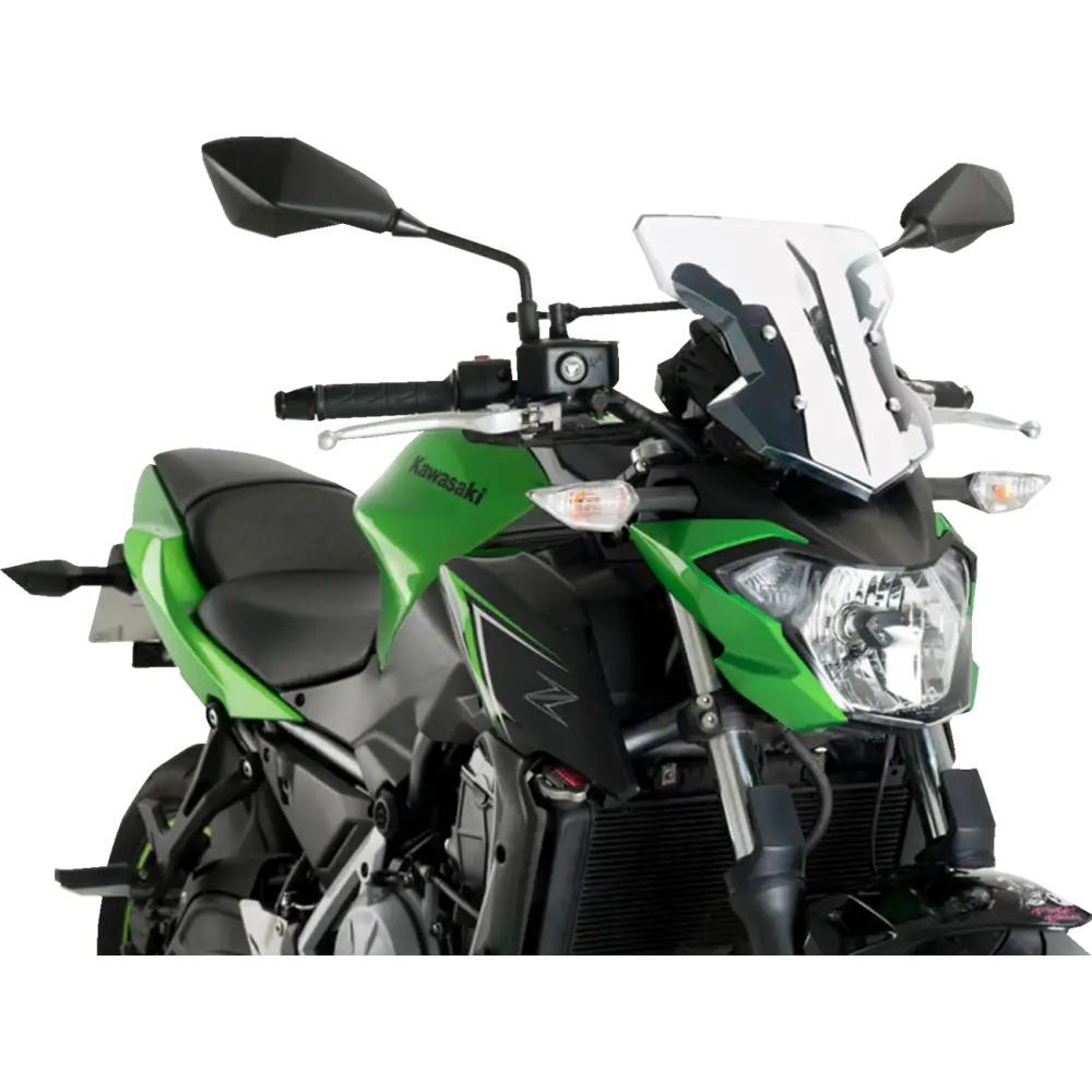 PUIG HI-TECH PARTS Flanker Windshield - 12-3/4" - Clear - Kawasaki 20335W