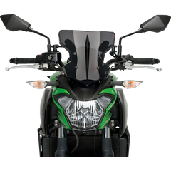 PUIG HI-TECH PARTS Flanker Windshield - 12-3/4" - Dark Smoke - Kawasaki 20335F